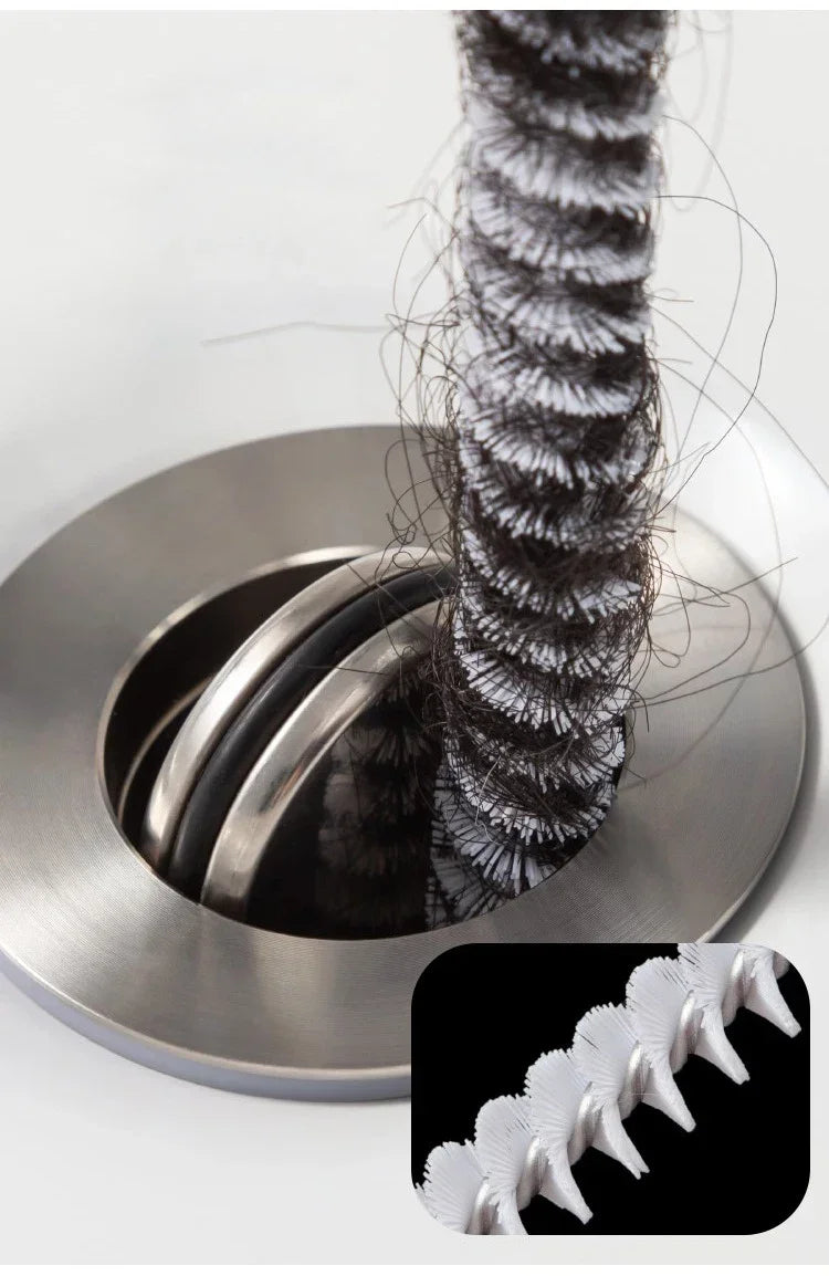 Drain Hair Catcher & Pipe Cleaning Brush